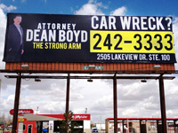 Dean Boyd-The Strong Arm Billboard Design @ Ross & 13th