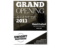Dwight Brothers Flyer Design