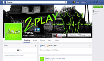 2-Play Gaming Facebook Page Design