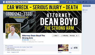 Dean Boyd Facebook Page Design