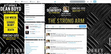 Dean Boyd-The Strong Arm Twitter Page Design