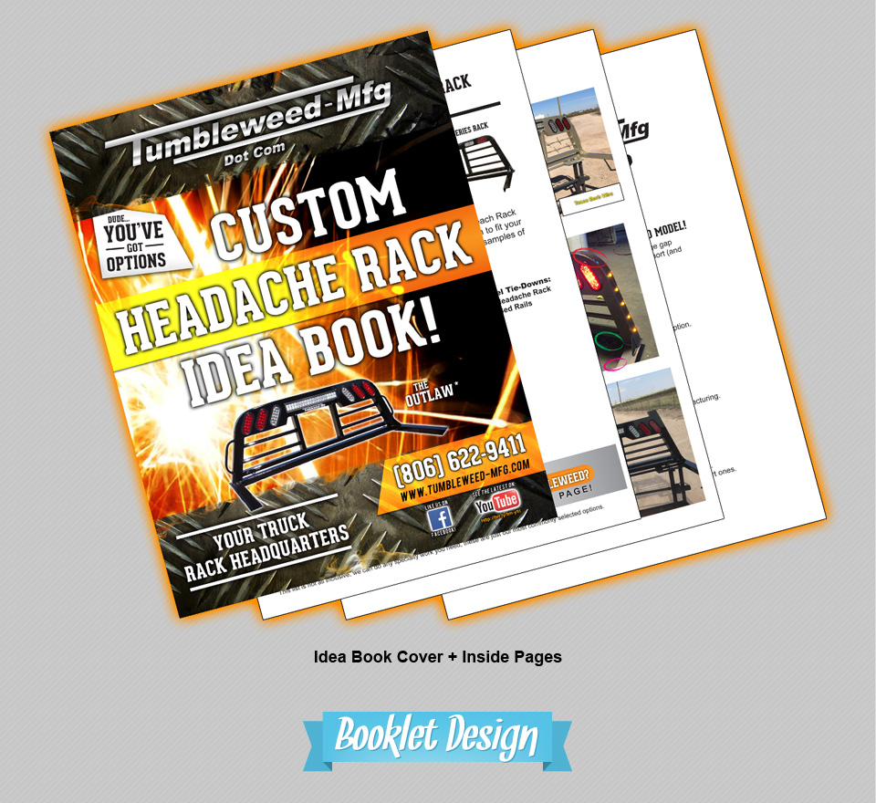 Booklet Design #2 | Design, Branding, Advertising, & Marketing for Tumbleweed-Mfg | Octane Studios Amarillo, TX