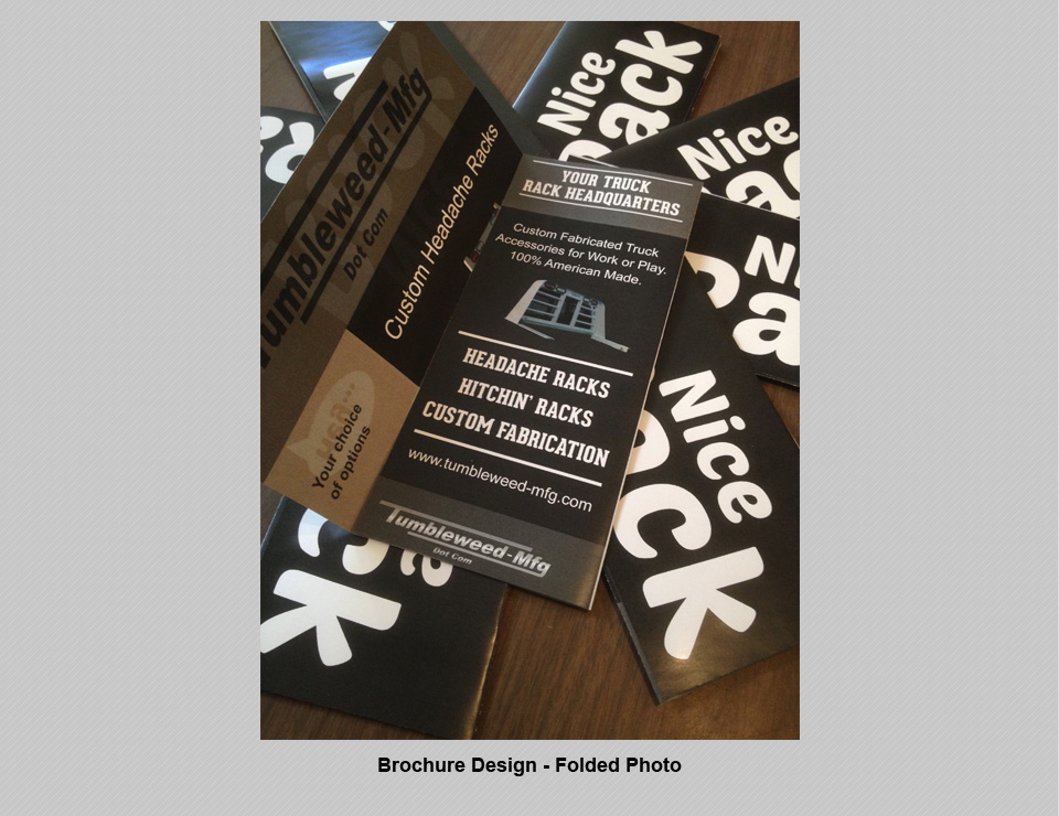 Brochure Design (Direct Mail) #2 | Design, Branding, Advertising, & Marketing for Tumbleweed-Mfg | Octane Studios Amarillo, TX