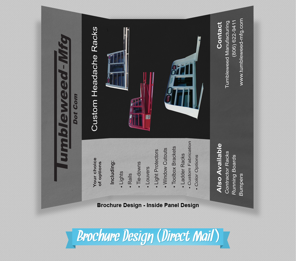 Brochure Design (Direct Mail) #6 | Design, Branding, Advertising, & Marketing for Tumbleweed-Mfg | Octane Studios Amarillo, TX