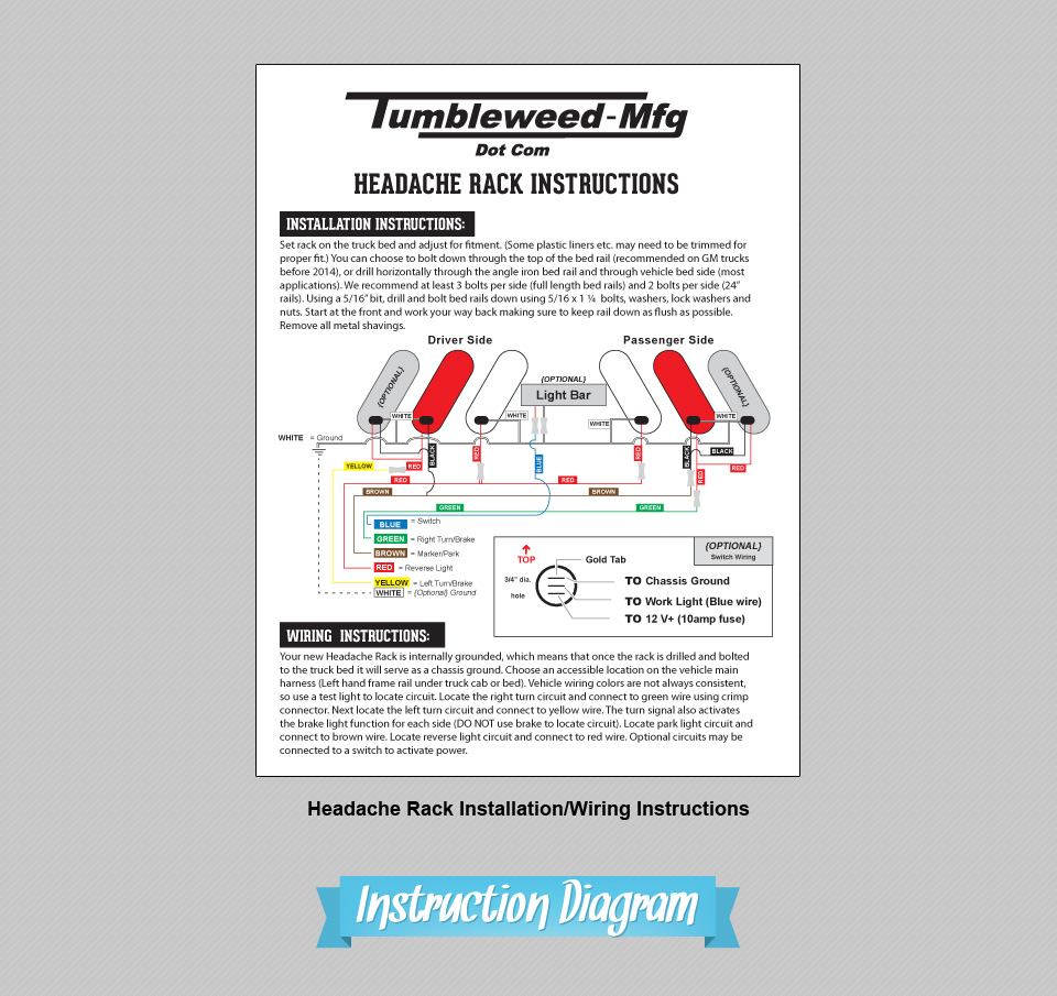 Instruction Diagram Drawing Flyer | Design, Branding, Advertising, & Marketing for Tumbleweed-Mfg | Octane Studios Amarillo, TX