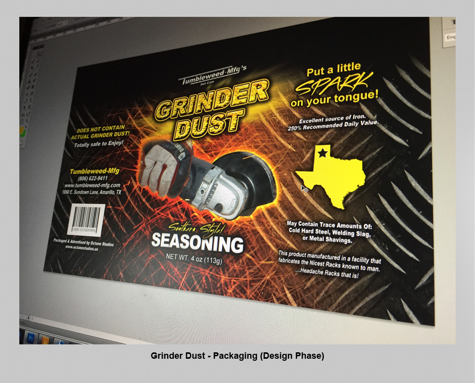 Label Design & Product Packaging Design #2 | Design, Branding, Advertising, & Marketing for Tumbleweed-Mfg | Octane Studios Amarillo, TX