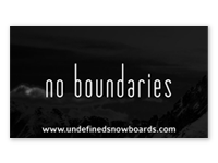 Undefined Snowboards Business Card Design (back)
