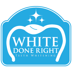 White Done Right Teeth Whitening Logo Design by Octane Studios in Amarillo, Texas