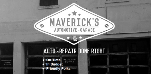 Mavericks Automotive Garage | Unique Website Design by Octane Studios