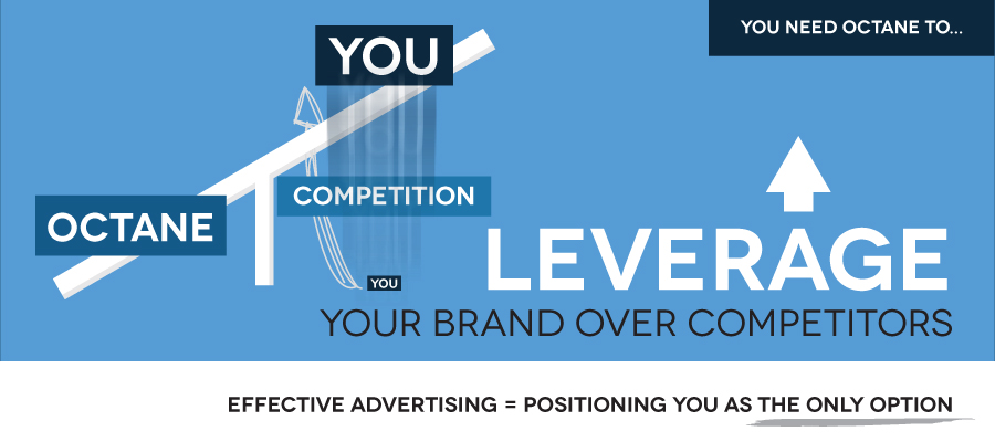 Octane specializes in LEVERAGING BRANDS OVER THEIR COMPETITION